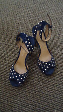 Usado, Salto Arezzo Spikes Stud feminino azul marinho biqueira aberta tamanho 7B comprar usado  Enviando para Brazil
