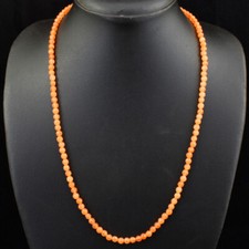 Colar de contas facetadas ônix laranja extraído terra forma redonda 65,00 cts NK 48E185 comprar usado  Enviando para Brazil