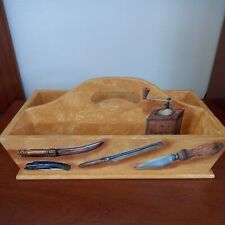 Portaposate legno decorato usato  Val Brembilla