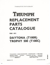 Triumph parts manual for sale  Lexington