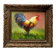 Rooster painting colorful for sale  Broken Arrow