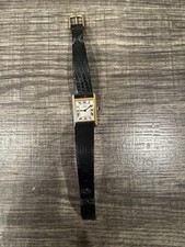 Vintage Tom Dourado Retangular Tanque Seiko Petite Relógio Numerais Romanos Anos 90 comprar usado  Enviando para Brazil