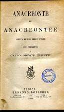 Anacreonte anacreontee scelta usato  Italia