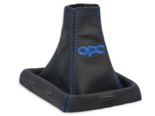 FÜR OPEL VECTRA C SCHALTMANSCHETTE SCHALTSACK LEDER + STICKEREI opc n.DUNKELBLAU na sprzedaż  PL