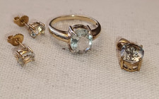 Prasiolith anhänger ring gebraucht kaufen  Quedlinburg