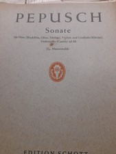 Pepusch sonata violin for sale  RIPON