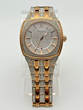 Relógio Bulova 98B324, 40mm, folheado a ouro rosa com pedras do Reno comprar usado  Enviando para Brazil