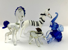 Four murano glass for sale  GRANTHAM