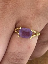 Bague améthyste plaqué d'occasion  Chalon-sur-Saône