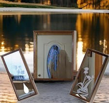 Vintage wood framed for sale  Charleston