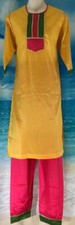 Yellow pink churidar for sale  Dallas