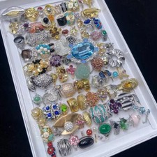 Lotes mixtos de moda 20 piezas de anillos para dama imitación de estrás oro circón segunda mano  Embacar hacia Mexico