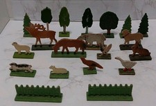 Lote antigo de animais florestais de madeira comprar usado  Enviando para Brazil