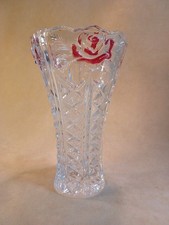 Bleikristall vase rosenmuster gebraucht kaufen  Burgkunstadt