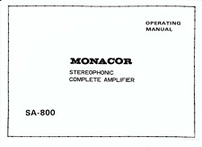 Monacor Bedienungsanleitung user manual für SA-800 Copy comprar usado  Enviando para Brazil