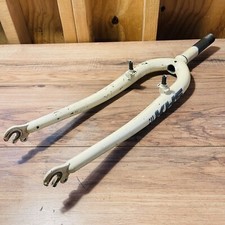 Garfo de MTB rígido roscado vintage KHS 1 polegada 26 132 mm branco, usado comprar usado  Enviando para Brazil