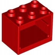 Używany, Lego Skrzynia Kontener Czerwony Red 4532B 4 szt. na sprzedaż  PL
