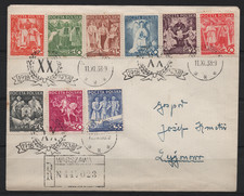 Dwa FDC 20 lat Rzeczypospolitej Polskiej R-List Warszawa 11.11.1938 n. Legjonowo na sprzedaż  Wysyłka do Poland