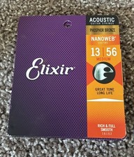 Cordas de guitarra acústica Elixir 16102 Nanoweb fósforo bronze leve - faltando uma comprar usado  Enviando para Brazil