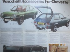 Folheto de acessórios Vauxhall Chevette e folheto Vauxhall cores e acabamento 1977, usado comprar usado  Enviando para Brazil
