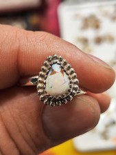 Opal ring silver usato  Vicovaro
