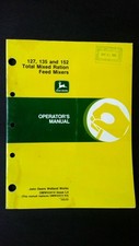 Misturadores de ração mista total John Deere 127 135 152 manual do operador comprar usado  Enviando para Brazil