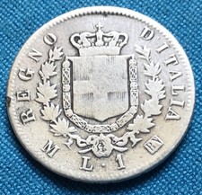 moneta italia argento 1863 usato moneta italia argento 1863 usato Garlasco