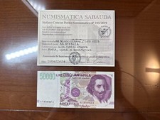 Banconota lire 50000 usato  Rivoli