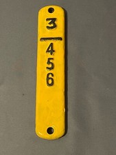 Caja de señal ferroviaria LNWR Londres y noroeste placa de palanca hierro fundido " 3/4 5 6 segunda mano  Embacar hacia Mexico