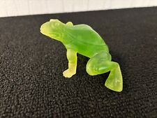 Grenouille verte cristal d'occasion  Baccarat