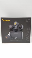 Microfone de lapela sem fio Maono Wave T5 com filtro de voz para streaming de vídeo comprar usado  Enviando para Brazil