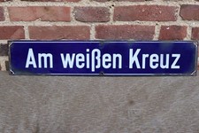 Straßenschild weißen kreuz gebraucht kaufen  Elsdorf