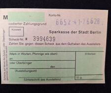 Riginales ddr scheckheft gebraucht kaufen  Berlin