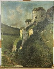 Huile toile château d'occasion  Vannes
