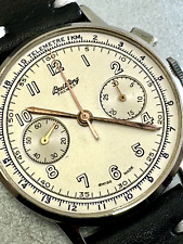 VINT Breitling Cronógrafo PREMIER Esfera Gris Venus 188 Extremadamente Grande ca 59 segunda mano  Argentina 