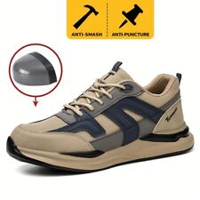 Tênis de trabalho masculino indestrutível sapatos de segurança biqueira de aço botas à prova de furos comprar usado  Enviando para Brazil
