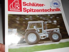 Prospekt schlüter traktor gebraucht kaufen  Gnotzheim