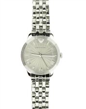 Relógio feminino EMPORIO ARMANI AR1620 clássico prata aço inoxidável 33 mm 133545 comprar usado  Enviando para Brazil