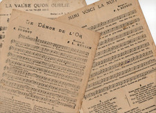 Feuillets partitions années d'occasion  Chaumont