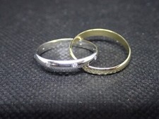 Bague anneau bicolore d'occasion Bague anneau bicolore d'occasion  Agde