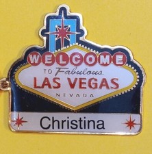 Chaveiro CHRISTINA personalizado lembrança Las Vegas comprar usado  Enviando para Brazil