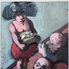 Tableau expressionniste huile d'occasion  Bressuire