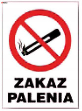 Zakaz palenia - ZNAK TABLICA informacyjna PŁYTA PCV - ZI-10/2 LIBRES POLSKA SP  na sprzedaż  PL