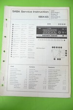 Service manual saba gebraucht kaufen Service manual saba gebraucht kaufen  Birgland
