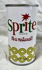 Sprite de aluminio vintage de la era de 1960 "¡Es natural!" lata de refresco/pop retro Pull Tab segunda mano  Embacar hacia Argentina