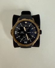 Relógio preto masculino IWC Aquatimer com marcadores de seta/mostrador índices Baton - IW379503 comprar usado  Enviando para Brazil