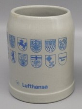 Usado, Caneca de cerveja Lufthansa 0,3l 300ml grés Stein 1ª e classe executiva Oktoberfest comprar usado  Enviando para Brazil