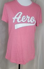 Camiseta Aeropostale Feminina XL Rosa Classic Crew Marca Original, usado comprar usado  Enviando para Brazil