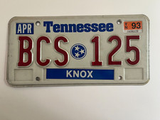 1993 tennessee license for sale  Poughkeepsie