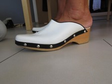 Clogs spitz holz gebraucht kaufen  Glienicke